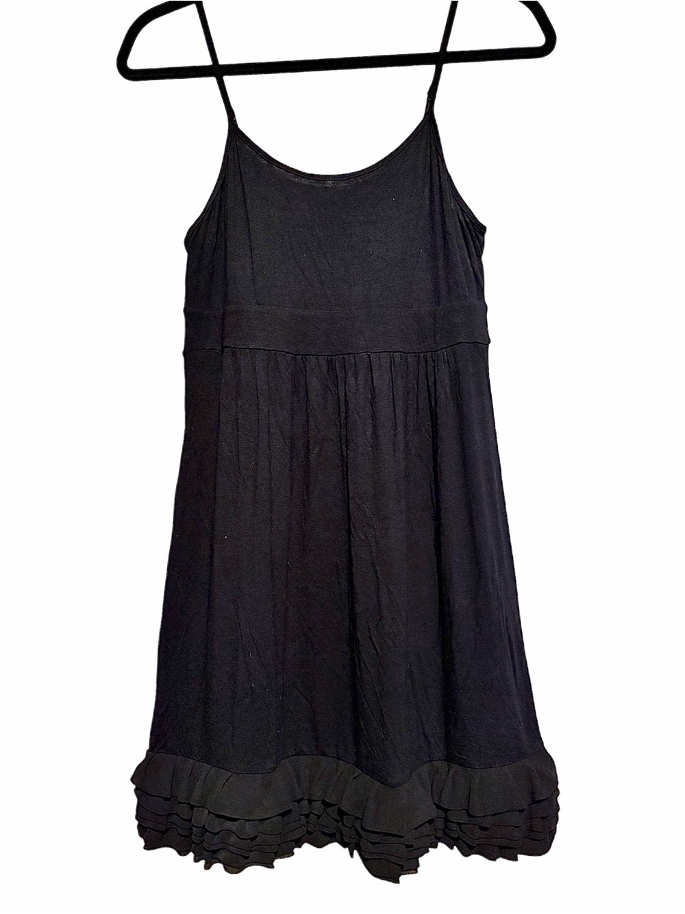 Y2K-era Express black knit babydoll mini dress Size S